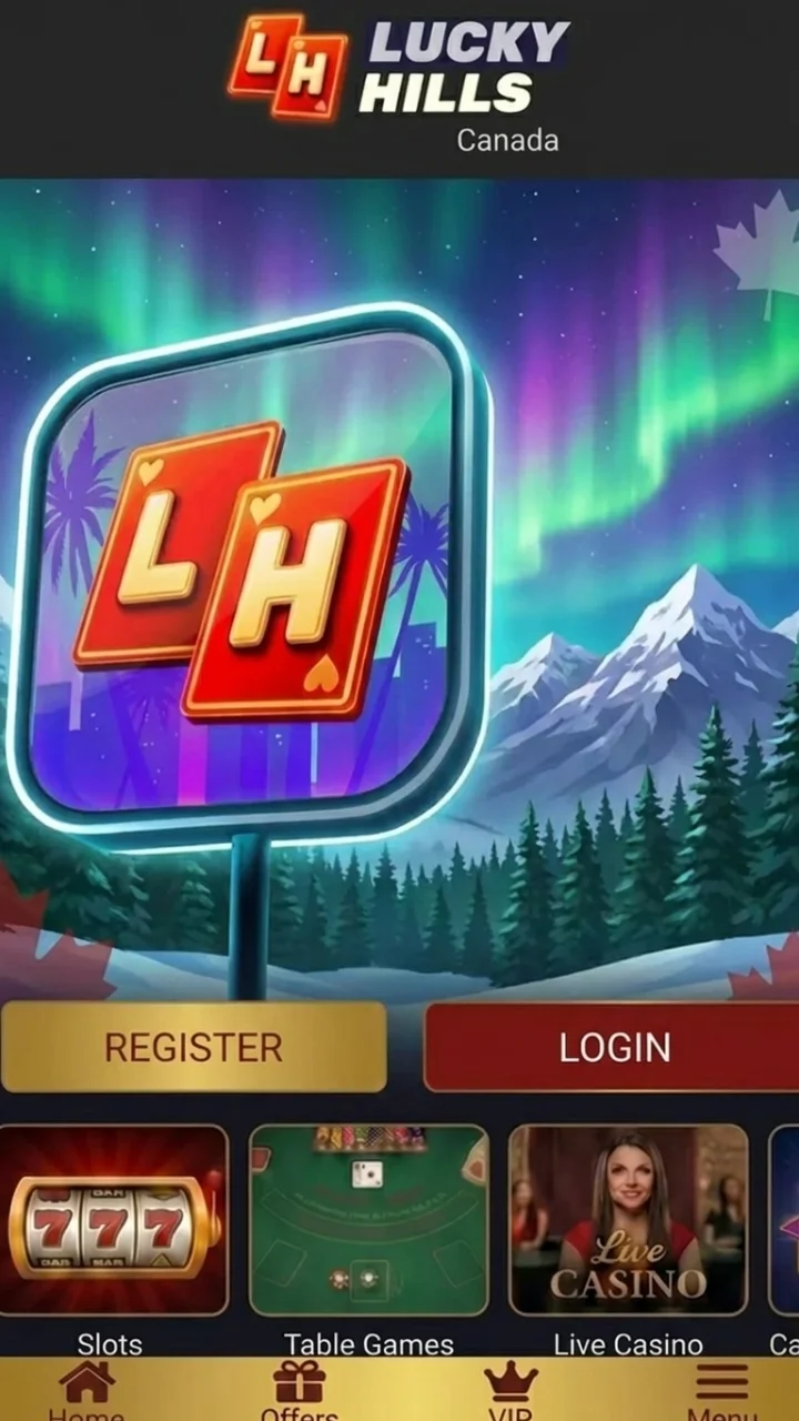 LuckyHills Casino mobile app